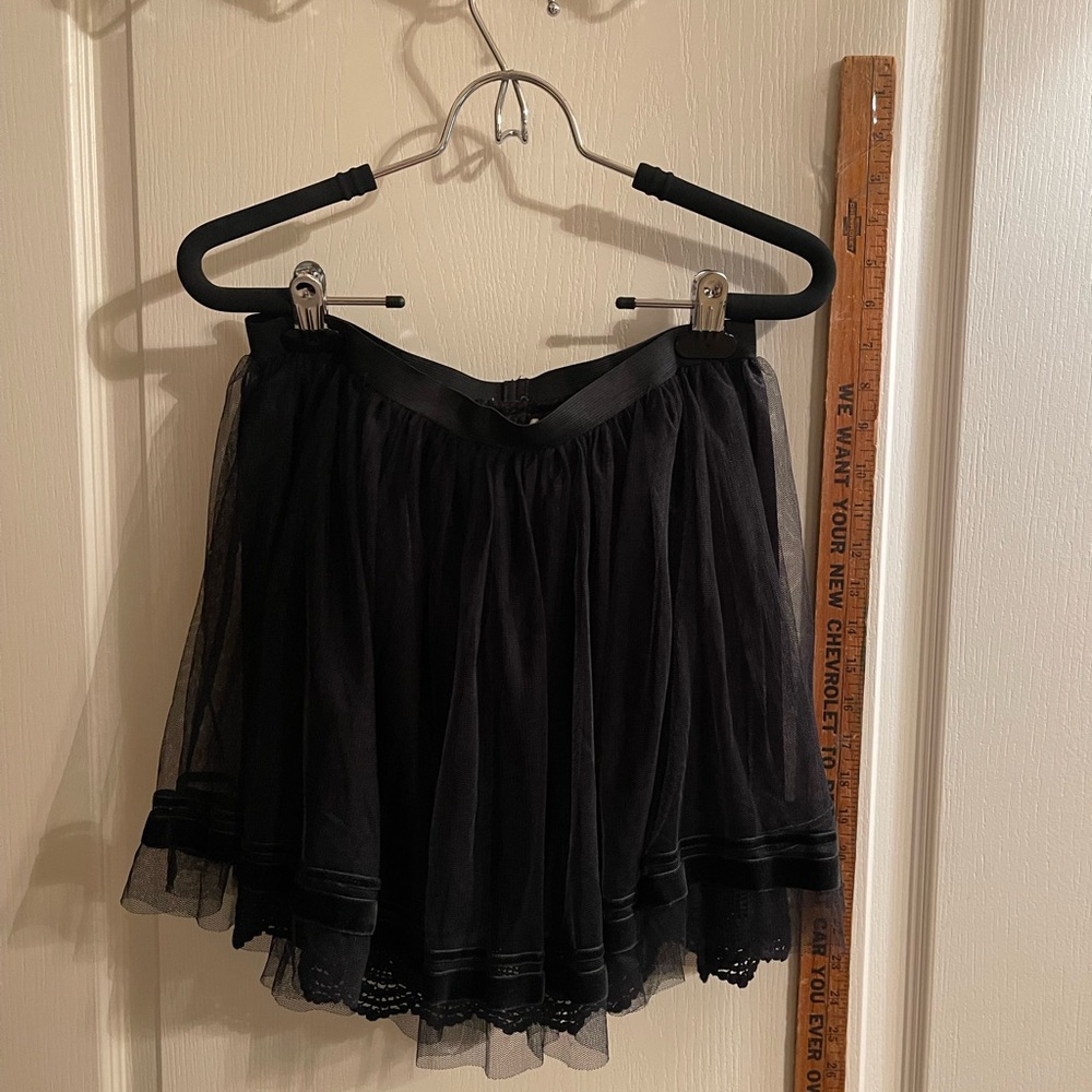 Cecico Black Tulle Mini Skirt